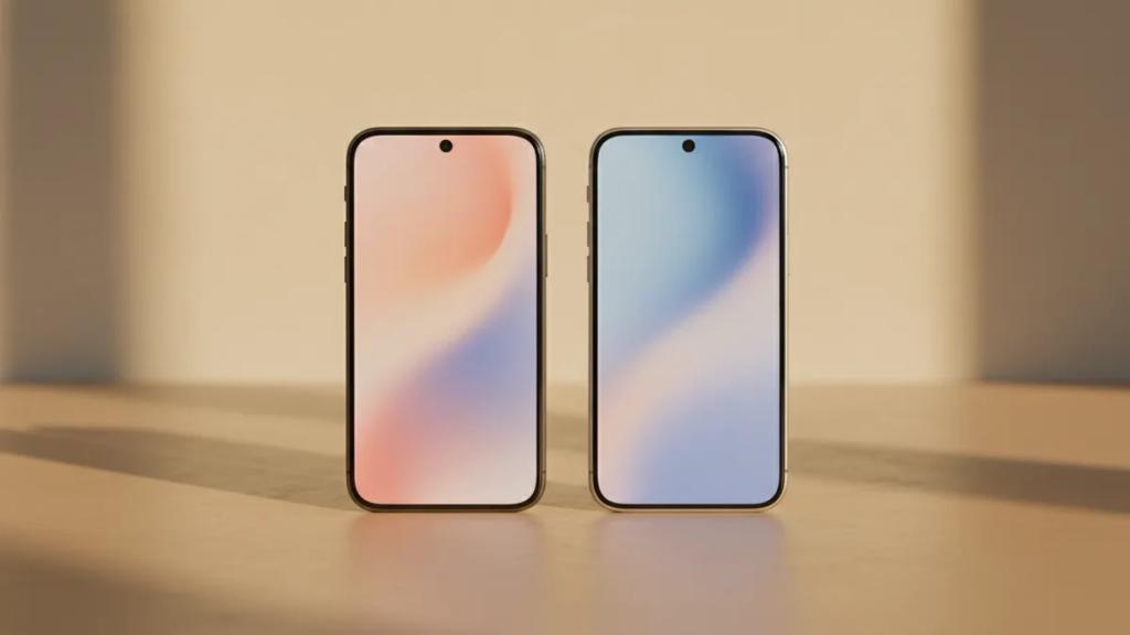 Yan yana duran ve mobil veri ayarları ekranlarını gösteren iki akıllı telefon