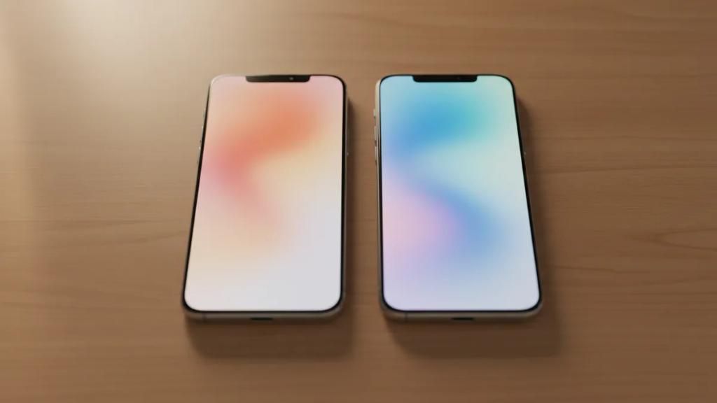 İki etkin mobil hattı yan yana gösteren akıllı telefon ayarlar ekranı